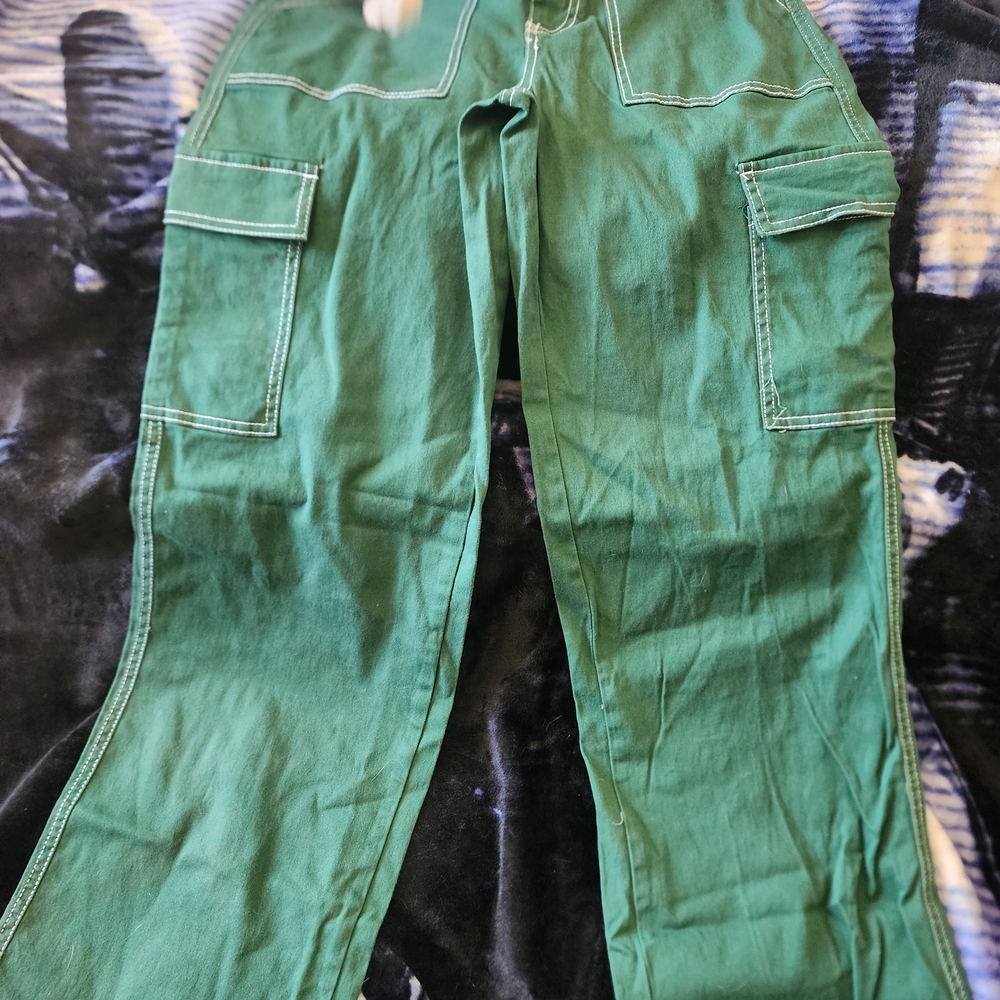 Rachel Parcell Green High Rise Jeans